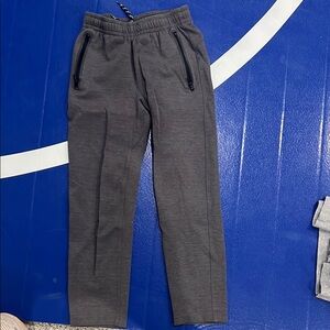 Gray Jogger Pants with Zipper Pockets